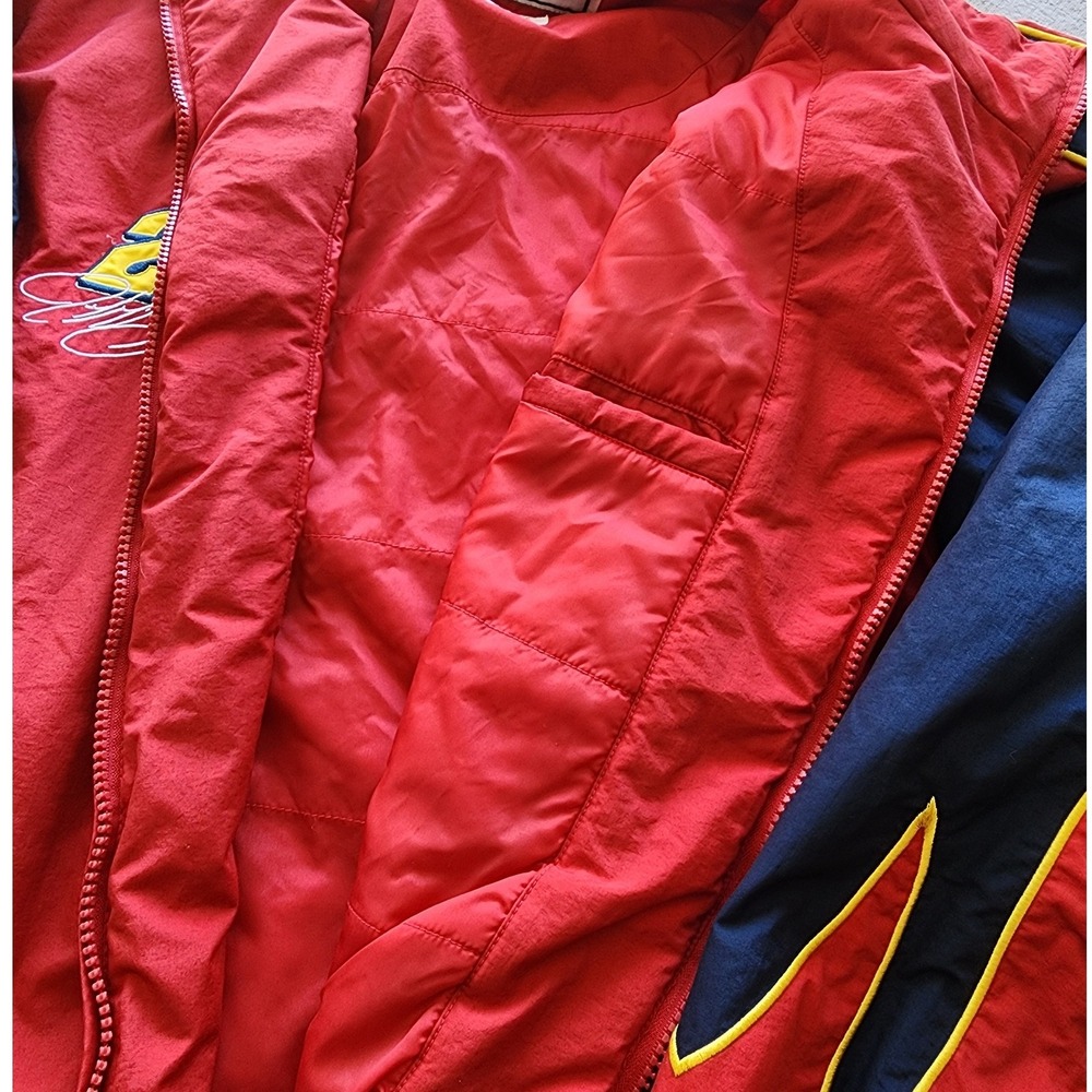 VTG Chase Authentics Jeff Gordon DuPont NASCAR Flame Jacket 2XL streetwear Y2K - Picture 10 of 12